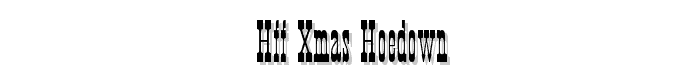 HFF%20Xmas%20Hoedown font