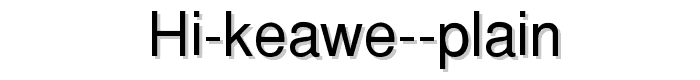 HI%20Keawe%20Plain font