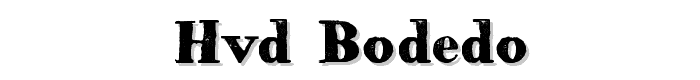 HVD%20Bodedo font