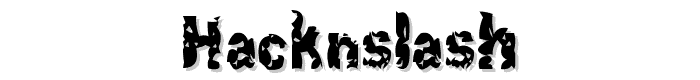 Hacknslash font