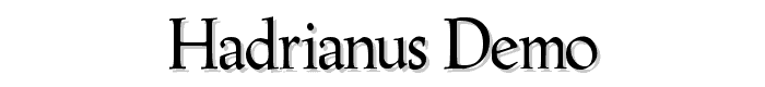 Hadrianus%20Demo font