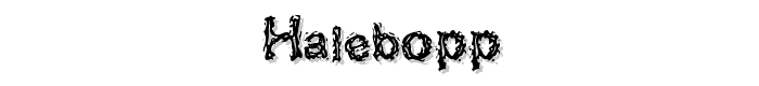 Halebopp font