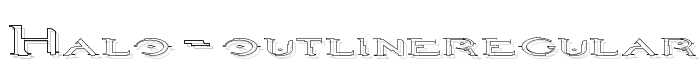 Halo%20OutlineRegular font