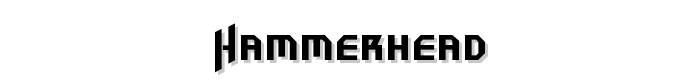 Hammerhead font