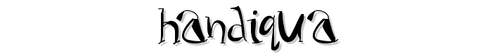 Handiqua font