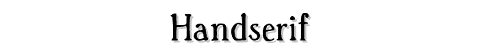 Handserif font