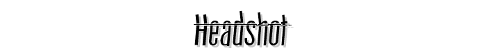 HeadShot font