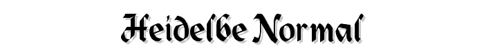 Heidelbe-Normal font