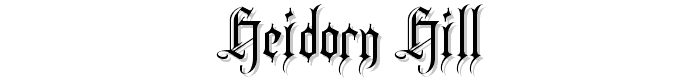 Heidorn%20Hill font