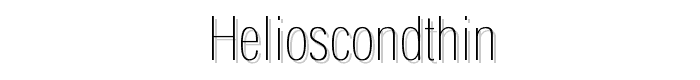 HeliosCondThin font