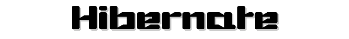 Hibernate font