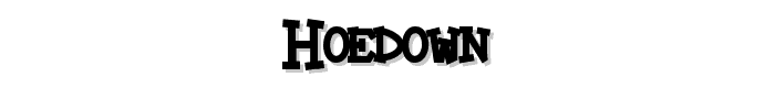 Hoedown font