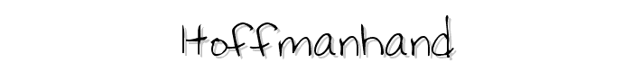 Hoffmanhand font