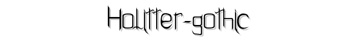 Holitter%20Gothic font