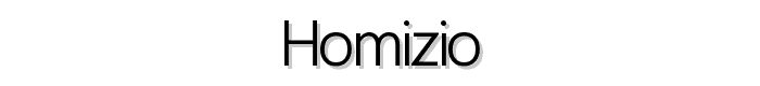 Homizio font