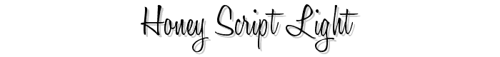 Honey%20Script%20Light font