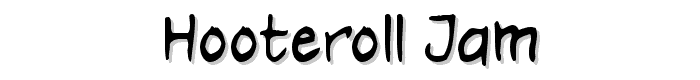 Hooteroll_Jam font