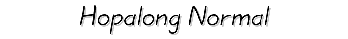 Hopalong%20Normal font