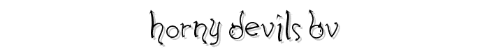 Horny%20Devils%20BV font