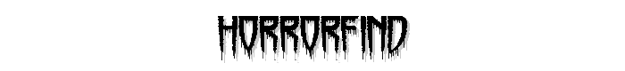 Horrorfind font