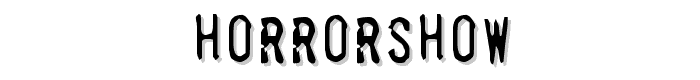 Horrorshow font