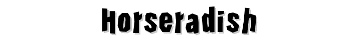 Horseradish font