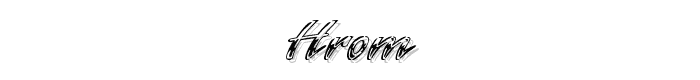 Hrom font