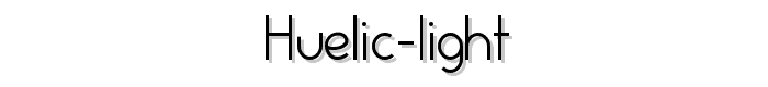 Huelic%20Light font