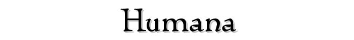 Humana font