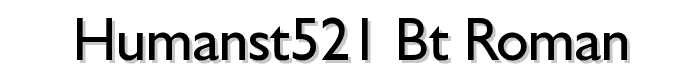 Humanst521%20BT%20Roman font