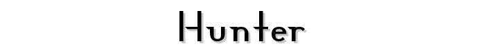 Hunter font