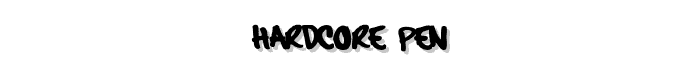 hardcore_pen font