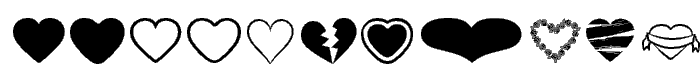 heARTs font