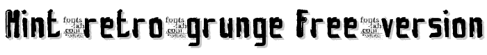 hint-retro-grunge_free-version font