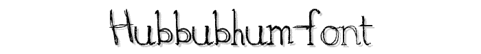 hubbubhum%20font font