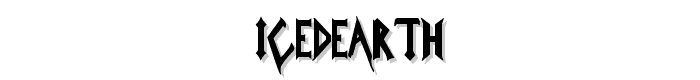 IcedEarth font