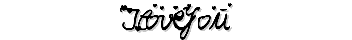 Iloveyou font