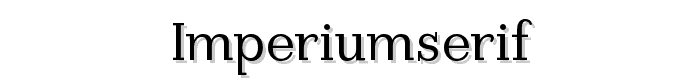 ImperiumSerif font