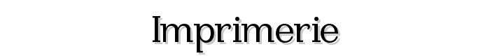 Imprimerie font