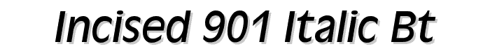 Incised%20901%20Italic%20BT font