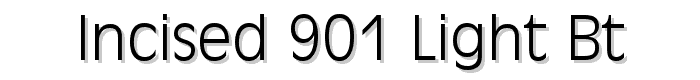 Incised%20901%20Light%20BT font