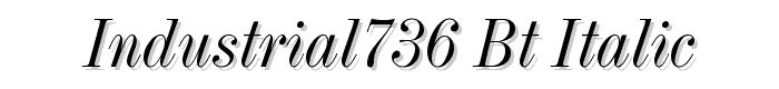 Industrial736%20BT%20Italic font