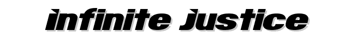 Infinite%20Justice font