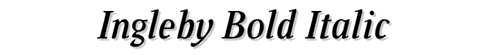 Ingleby%20Bold%20Italic font