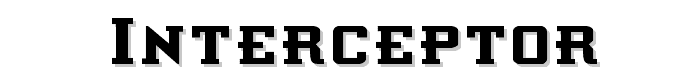 Interceptor font