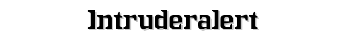 IntruderAlert font