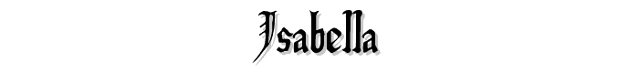 Isabella font