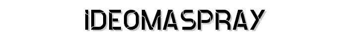 ideomaSPRAY font