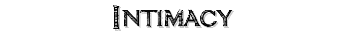 intimacy font