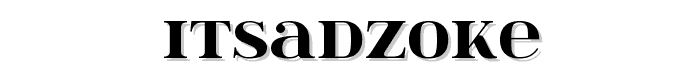 itsadzoke font